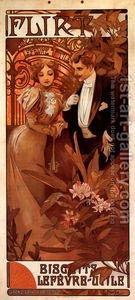 Romantic Art - Alphonse Mucha-Flirt