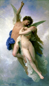 Psyche et L'Amour by William-Adolphe Bouguereau (1889) Romantic Art Psyche et L'Amour by William-Adolphe Bouguereau (1889)