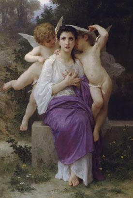 Romantic Art: The Hearts Awakening - Bouguereau