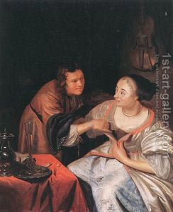 Romantic Art - Carousing Couple