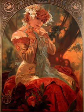 romantic love quotes romantic art Alphonse Mucha