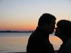 Romantic Moment on beach in Kiel